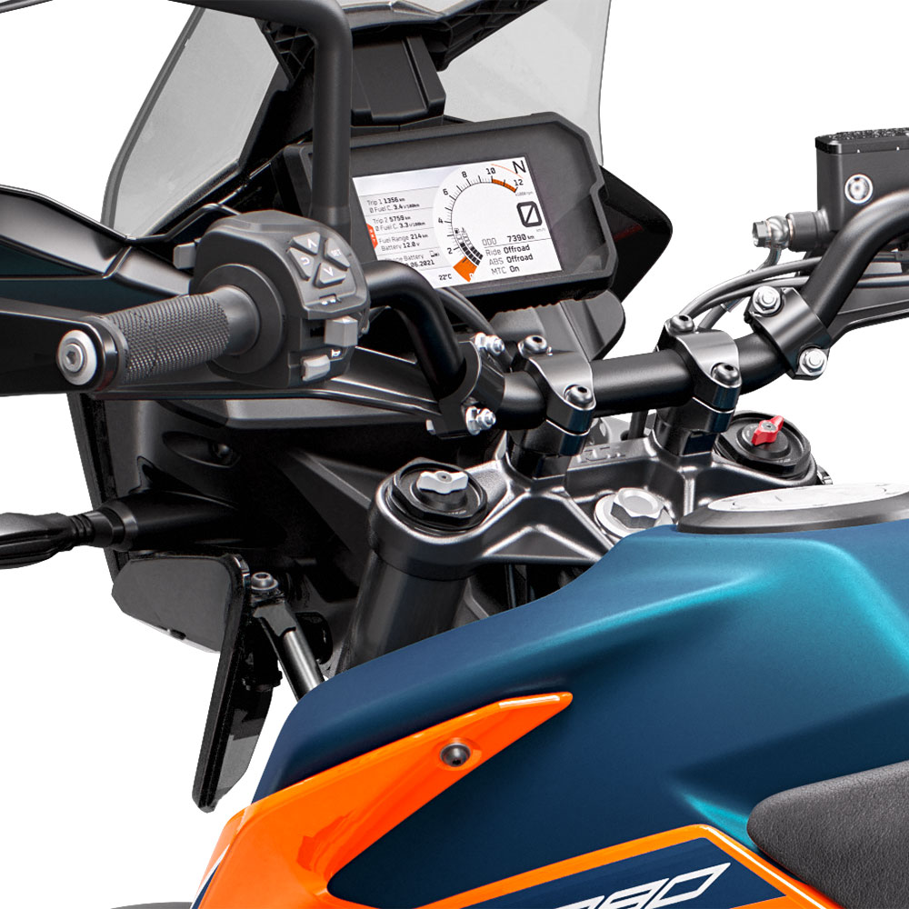 display of 2025 KTM 390 Adventure