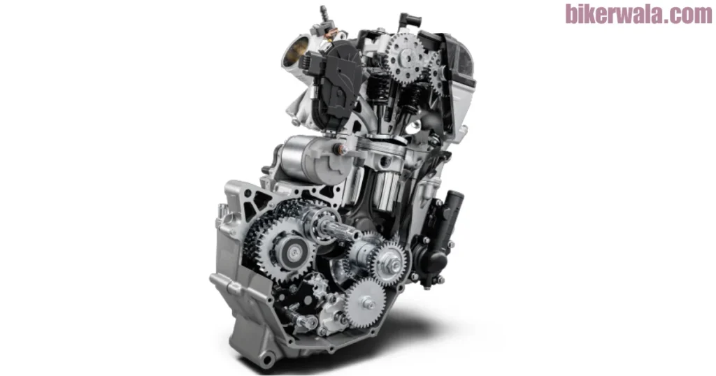 interior part engine of 2025 KTM 390 Adventure