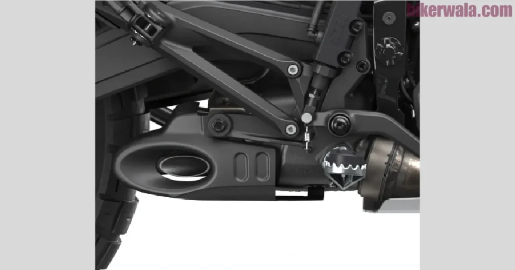 exhaust of 2025 KTM 390 Adventure