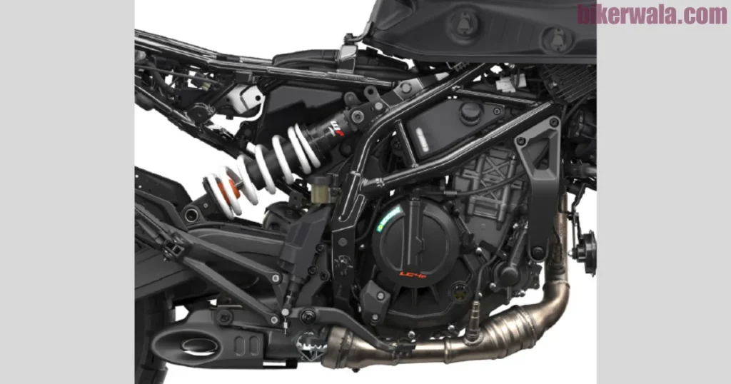 chassis of 2025 KTM 390 Adventure