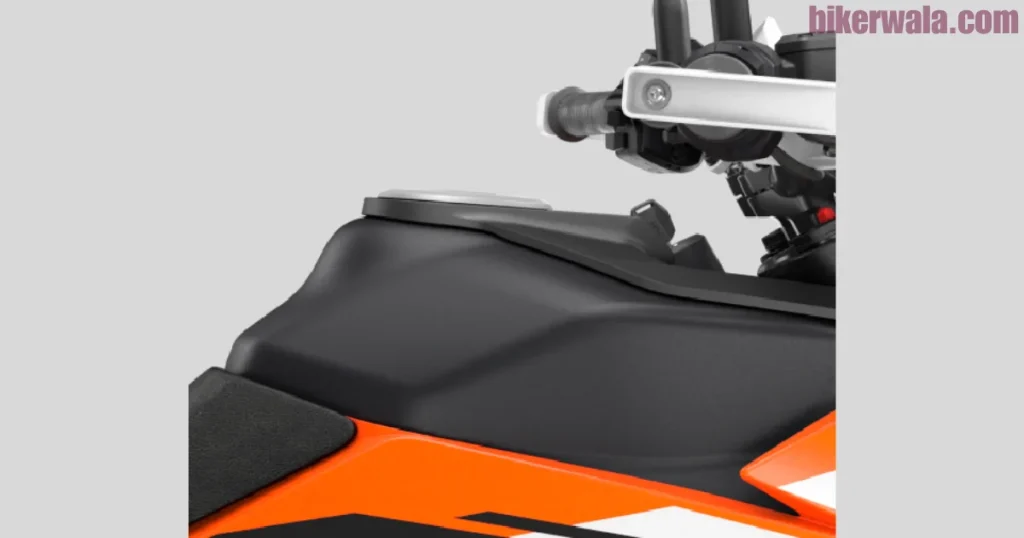 fuel tank of 2025 KTM 390 Adventure
