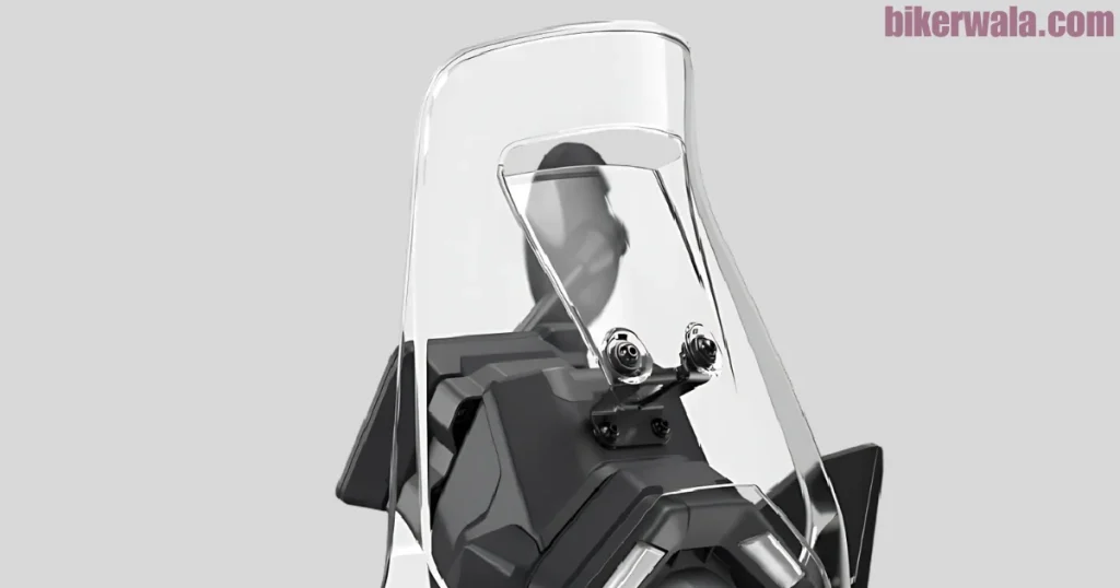 windshield of 2025 KTM 390 Adventure